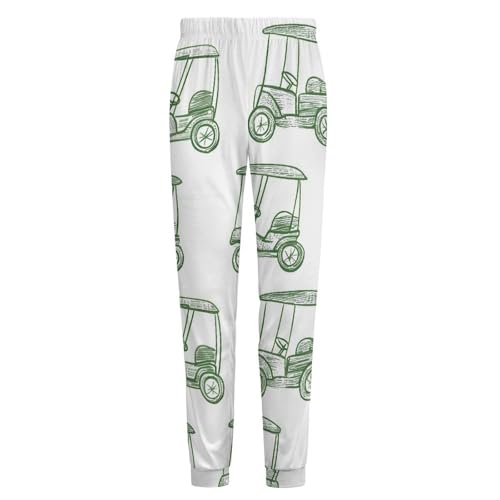 Golf Carts Mens Pajama Pants Soft Lounge Pjs Bottoms Lightweight Sleepwear Pants3
