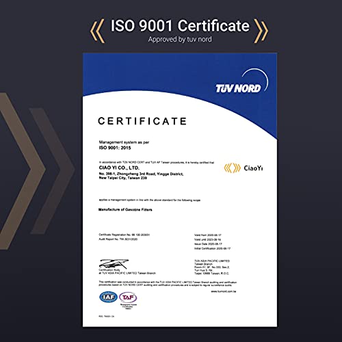 Ciaoyi Ym129052-55630 5/16 Diesel Inline Fuel Filter 75 Micron (1Pack) For Yanmar 129052-55630 Model Ea2400, Sa221, Sc2400, Sc2450 Engine 3Tne78A-Rny, 3Tne82A-Rbs, 3Tne82A-Rny #TOP7