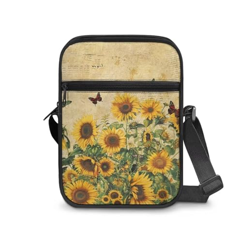 Small Messenger Bag for Men Women Wallet Purse Cell Phone Purses Unisex Shoulder Bag for Work Travel