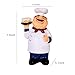 SMANTA Holding Cake Resin Figurines Decorative American Chef Statue Figurines for Counter Restaurant Cafe Country Cottage Tabletop Kitchen Decorations