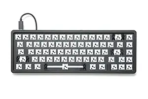 Drop ALT High-Profile Mechanical Keyboard 65% (67 Key) Gaming Keyboard, Hot-Swap Switches, Programmable Macros, RGB LED Backlighting, USB-C, Doubleshot PBT, Aluminum Frame (Barebones, Black)