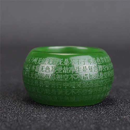 Amazon.com: Natural Jade Xiuyan Jade BanZhi Jade Ring Mens