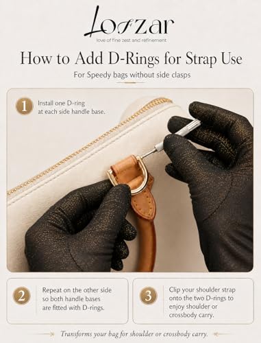 Image of Vachetta Bag Strap for LV Speedy Boulogne Noe and More, Beeswax | 0.5 In Wide Adjustable Bag Strap For Shoulder Or Crossbody Carry, Daily Outings, Travel, And Bags Without Side Strap Clasps