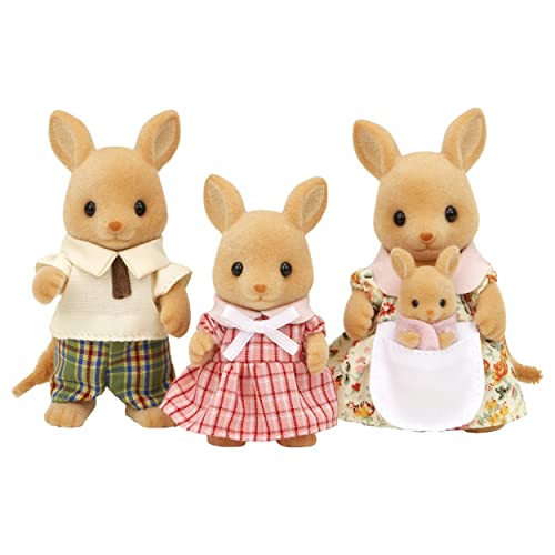 Famille Kangourou Sylvanian Families 4 figurines douces pour partager des moments de tendresse