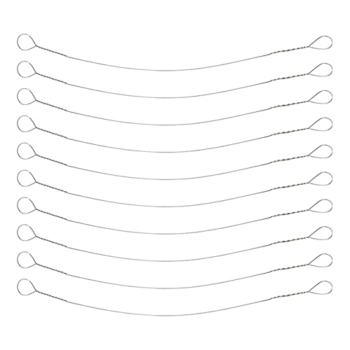 MagiDeal 10 Pièces Fil de Coupe Fromage, Accessoire Cuisine épandeur Trancheuse à Fromage Coupe-Fromage en Acier Inoxydable pour Cuisson