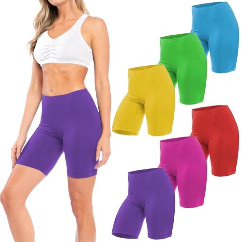 Image of Sexy Basics Women's Cotton Stretch Active Slip Shorts | 3 Pack & 6 Pack Boy Short Boxer Briefs