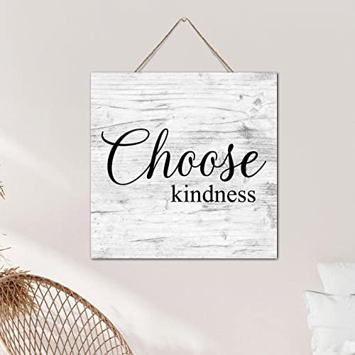 Plaque murale en bois Choose Kind Ness pour chambre et bureau - 6
