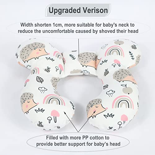 Vocheer Baby Travel Pillow(Upgraded), Head And Neck Support Pillow For Pushchair, Car Seat,Stroller（Hedgehog） #TOP2