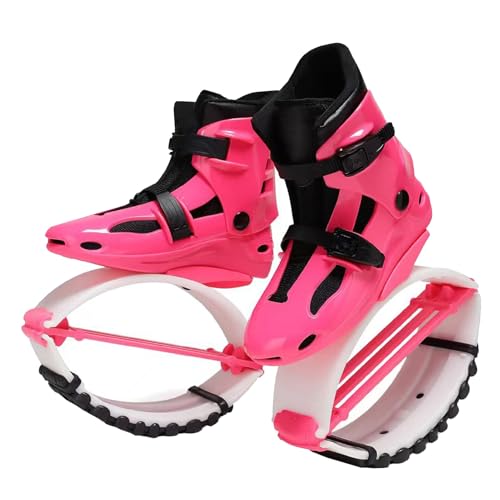 KPHYMOD Stivali Rimbalzanti Scarpe da Salto Kangaroo 33-44 EU Stivali da Corsa Antigravità per Adulti E Adolescenti Stivali da Salto Professionali per Il Fitness con 3 Molle di Tensione(Pink,XL)