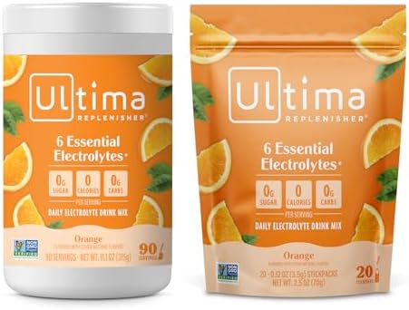 Ultima Replenisher Electrolyte Powder Drink Mix Bundle – Sugar Fr...