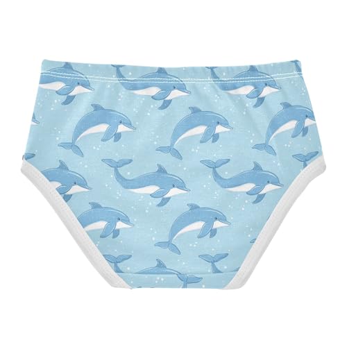 Girls Underwear Soft Cotton Cute Dolphin Kids Panties in Sizes 2/3t, 4t, 5t, 6 and 82