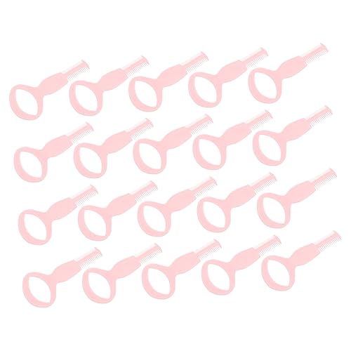 TOVINANNA Makeup Artist's Essential 20pcs Mascara Shield Applicator Brush Eyelash Curler Set Random