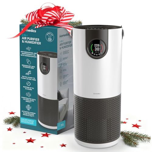 Homedics 2-in-1 Cool Mist Humidifier & Air Purifier –...