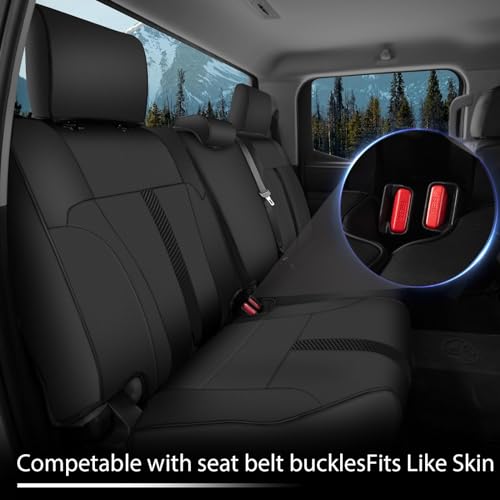 Weatherward TDSC-B-002 For Toyota Tundra Seat Covers 2022 2023 2024 thumb #2