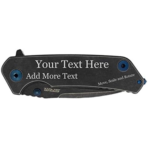 Custom Engraved Framelock Knife (SRM 9008) Cover