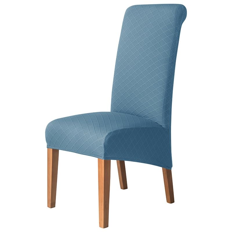 Funda elástica para asiento de silla de comedor, extraíble, lavable, con respaldo alto, para hotel, cocina, habitación, restaurante, banquete, hogar, elegante y protectora (estilo 8, tamaño 6)