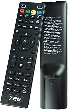 726 Replacement Remote Control for Tv Box Mag254 Mag250 Mag256 MAG 250 254 256 255 256 257 275 322 349 350 351 352 OTT IPTV Set Top Box