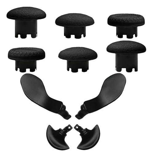 10 Pack Metal Paddles Replacement for PS5 Edge Controller(Black)