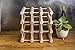 J.K. Adams Wood Stackable Modular Wine Rack Storage Holder with Natural Pins, 12 Bottle, Ash