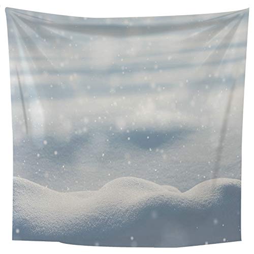 Tapiz de pared invernal: lleva la calma de la nieve a tu salón 6