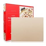 Pizza Stone, Heavy Duty Cordierite Pizza Grilling Stone, Baking Stone, Pizza Pan, Perfect for Oven, BBQ and Grill, Thermal Shock Resistant, Durable and Safe, 15x12 Inch Rectangular