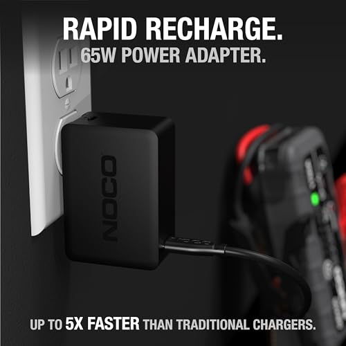 Image of NOCO U65 65W USB-C Charger, Power Delivery (PD) Fast Portable Micro Wall Charger and International Travel Charger with Interchangeable Plugs for Apple, Google, Samsung, Microsoft and More
