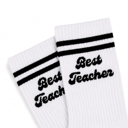 Crewzies Best Teacher Socks for Women, Teacher Appreciation Gift - image 3