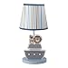 Bedtime Originals Two By Two Noah's Ark Lamp with Shade & Bulb, Blue/Gray