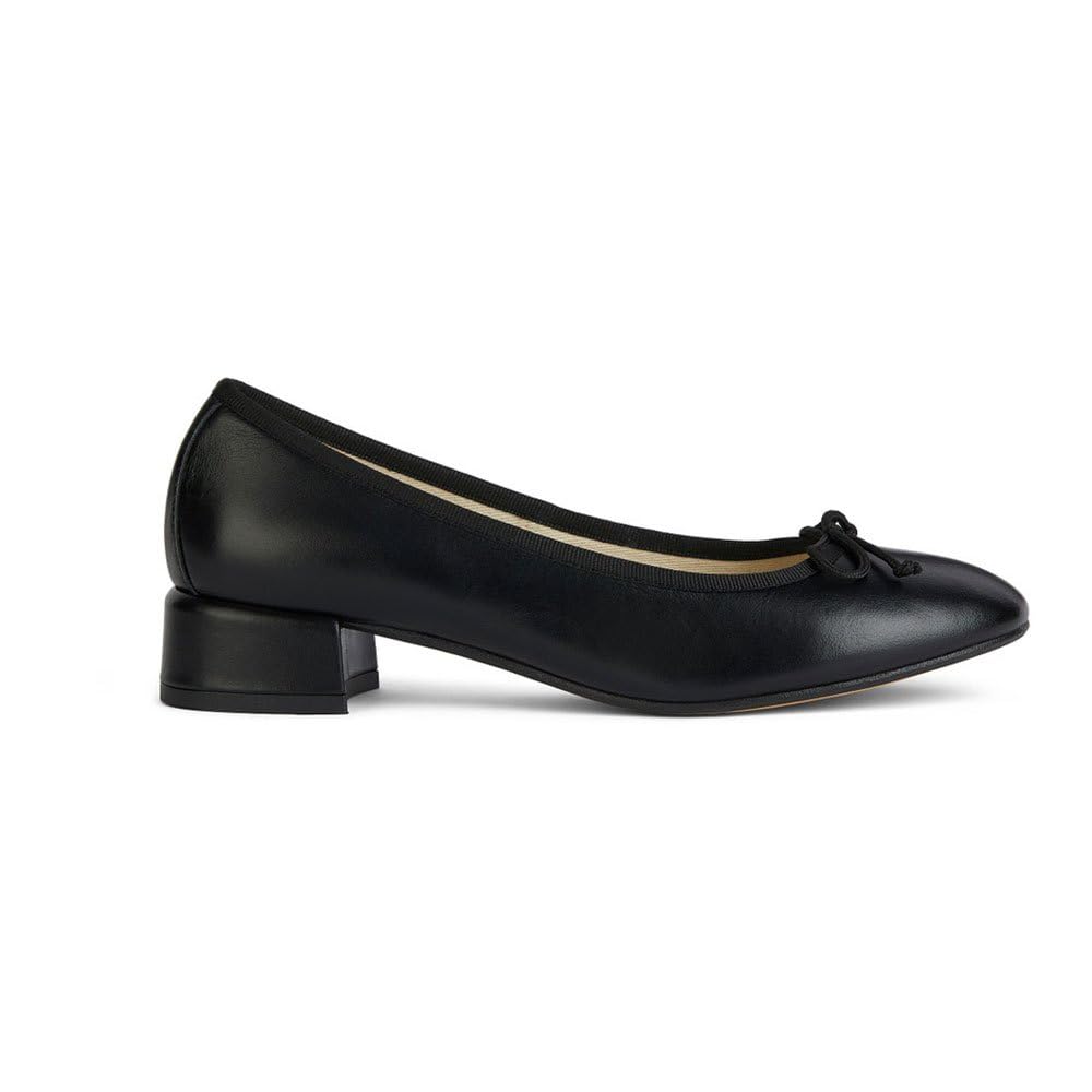 Geox Women's D Floretia A Ballet Flat, Black, 3 UK