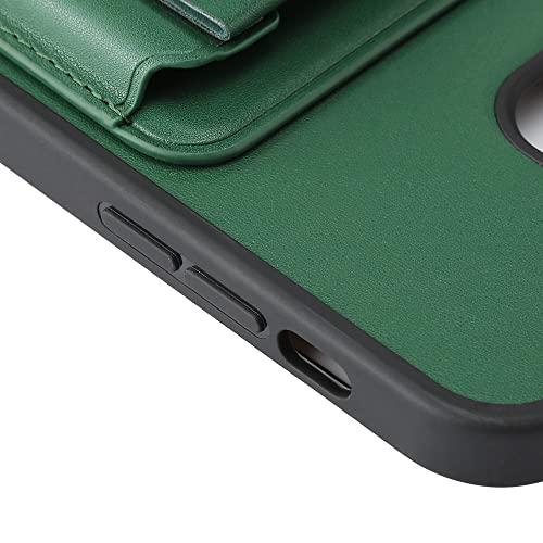 Étui de carte d'insertion de support en PU bleu pour iPhone 13 12 11 Pro Max - 6