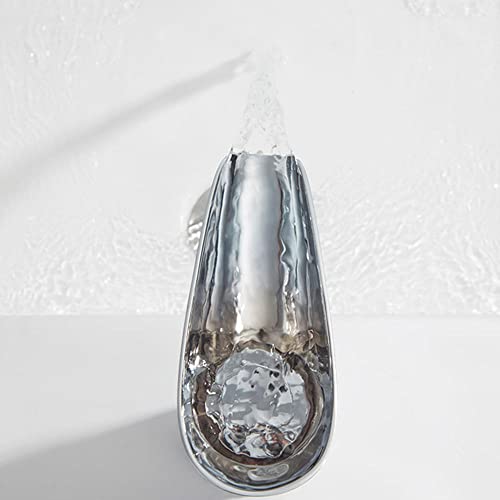 Robinet à capteur sans contact noir rétro et cascade pour lavabo - 5