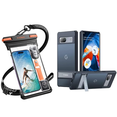 TORRAS Marsclimber for Google Pixel 7a Case + Icecube IPX8 Waterproof Phone Pouch