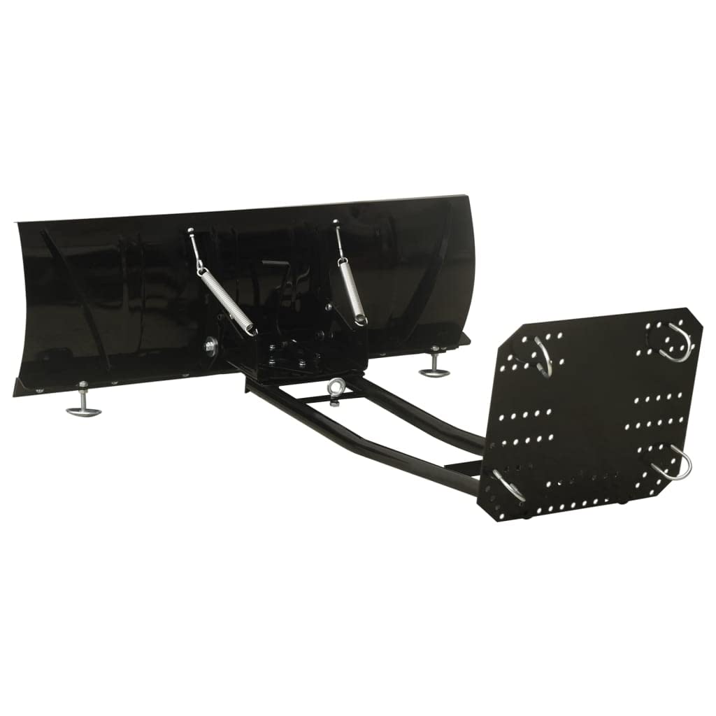 KOIECETA Schneepflug zur ATV-Montage Winkel in 5 Positionen Einstellbar Schneeschieber Schneeschild Räumschild Schneeschaufel Schwarz 115x38cm