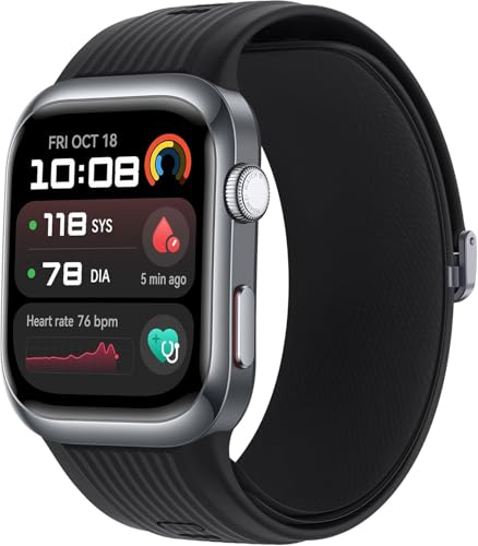 HUAWEI Watch D2 Smartwatch, 1,82' AMOLED-Display, Ambulante Blutdruckmessung, schlankes Design, EKG, smarte Lifestyle-Funktionen, Gesundheits-Community, kompatibel mit iOS & Android™, Schwarz