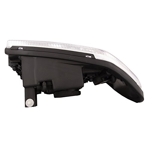 Headlightsdepot Chrome Housing Halogen Headlight Compatible With Gmc Envoy 2002-2009 Includes Right Passenger Side Headlamp #TOP4