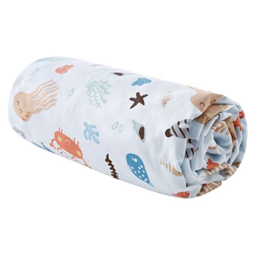 Posenpro Baby Blanket For Boys Girls, Soft Plush Minky Baby Blanket With Dotted Backing, Lovely Ocean Animals Double Layer Toddler Receiving Blanket Throw For Stroller & Crib, 30 X 40 Inches #TOP4