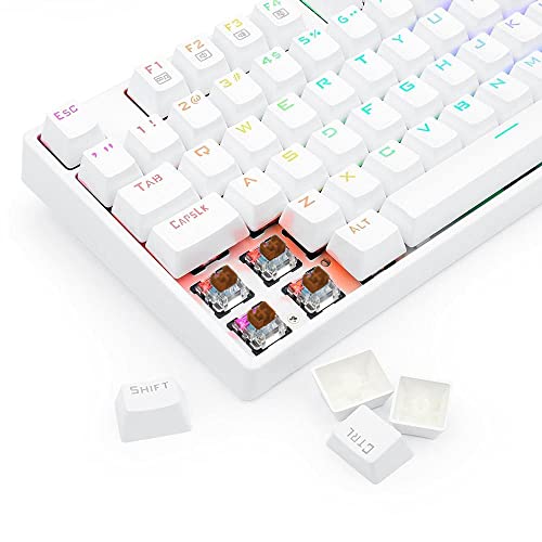 Redragon, Teclado Óptico, Gamer, Surara Pro, RGB branco, Switch Marrom, ABNT-2