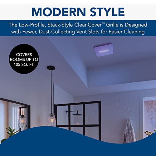 Broan-Nutone Fg1000Vvs Vital Vio Powered Upgrade Grille With Antibacterial Led Surfaceshield, 12.25X12.25, White #TOP5