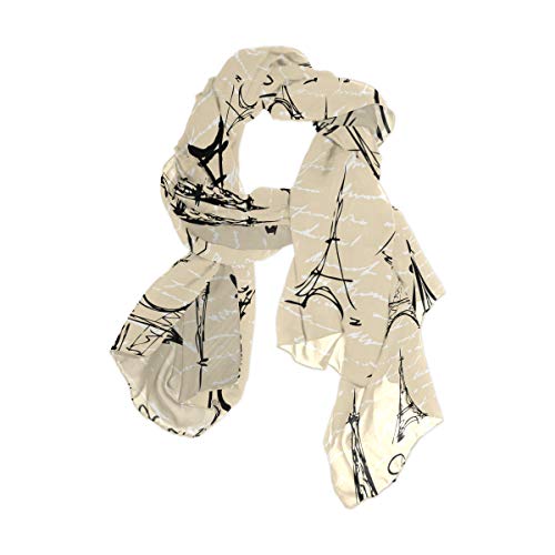 VIKKO Silk Like Scarf Long Lightweight Soft Women Shawl Wrap Gift for Mom Women