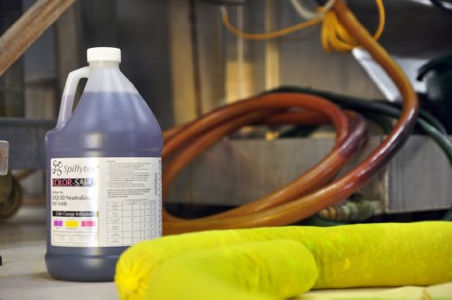 Spilfyter 410004 Specialty Spill Control Liquid Acid Neutralizer, 4 Liter Bottle, Case of 4