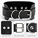Goth Choker Necklace for Women, Heart-Ring Black Choker Collar for Women, Leather Necklace Gothic Jewelry Necklaces Punk Accessories, Fashion Rave Body Chain Belt Halloween Cosplay Costume Gifts