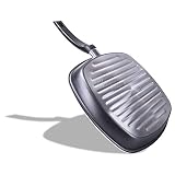 ALLUFLON Tradizione Italia patelnia do grillowania 28 cm, aluminium, czarna, 28 cm