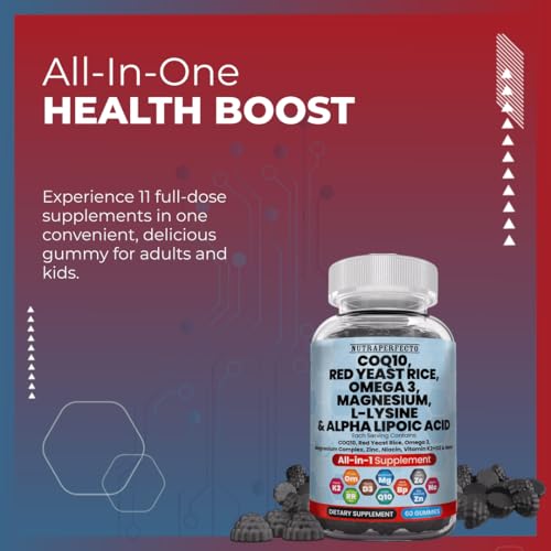 Nutraperfecto L-Lysine Coq10 Alpha Lipoic Acid Gummies Red Yeast Rice Magnesium Gummy For Adults And Kids thumb #5