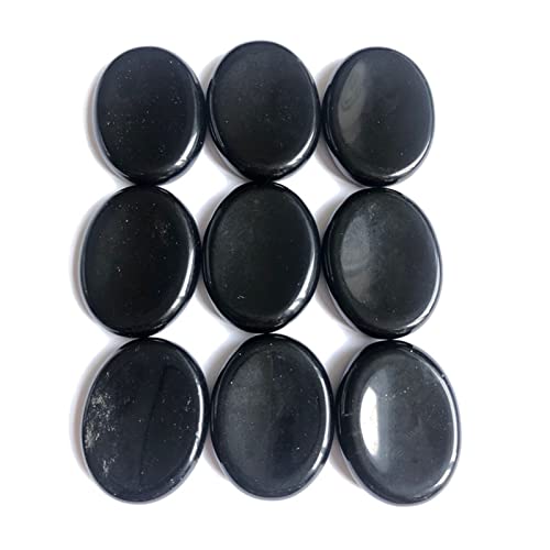 Pierre roulée obsidienne pour lithothérapie et chakra 44mm
