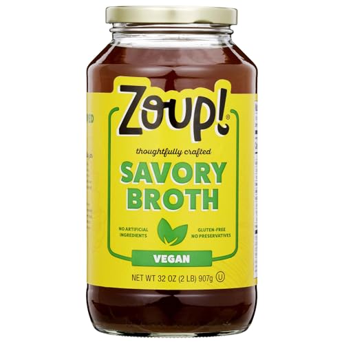 Image of Savory Broth by Zoup! Keto-Friendly, Gluten Free, Non-GMO - Great for Stock, Bouillon, Soup Base or in Gravy - 1-Pack (32 oz)