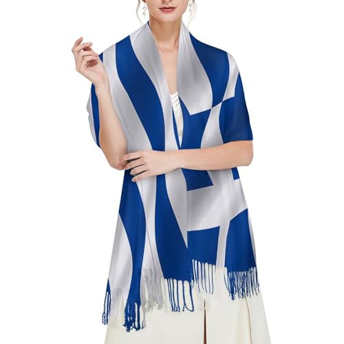 Tassel Scarves for Women,Patriotic Theme Flag Pattern Long Shawl Wraps Scarf Warm Printed Scarfs for Winter Fall Scarves-136