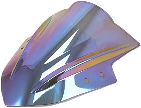 Double Bubble Windshield Windscreen for Kawasaki Ninja 300 EX300R 300R 2013-2017 (Smoke)