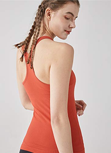 Image of sphinx cat Yoga Racerback Tank Top for Women with Built in Bra,Women's Padded Sports Bra Fitness Workout Running Shirts