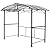 Beaunicorn 8x5ft Grill Gazebo - Outdoor Patio Canopy BBQ Shelter with Durable Steel Hardtop and Convenient Side Shelves for Enhanced Cooking Experience,Black