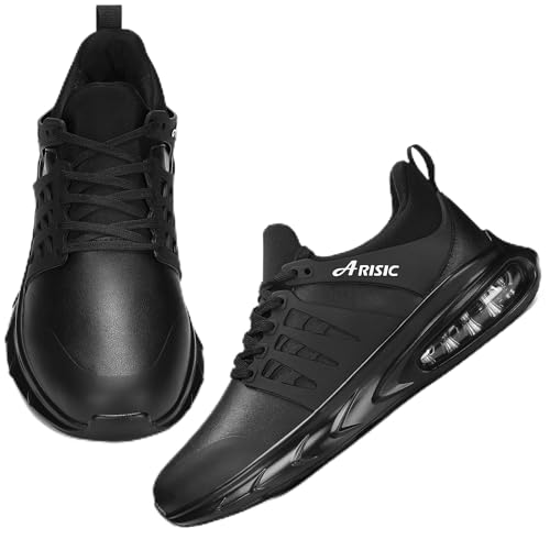 ARISIC Mens Non Slip Shoes Lightweight Slip On Sneakers Water Resistant Mens Work Shoes